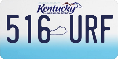KY license plate 516URF