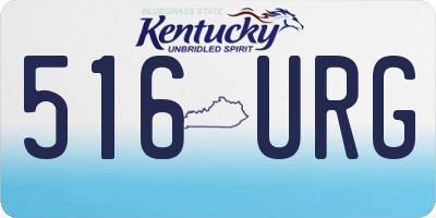 KY license plate 516URG