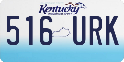 KY license plate 516URK