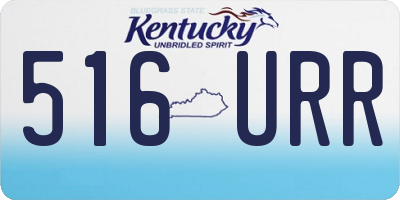 KY license plate 516URR