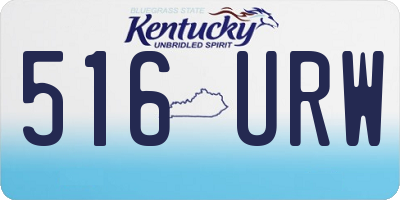 KY license plate 516URW