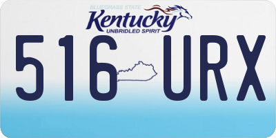 KY license plate 516URX