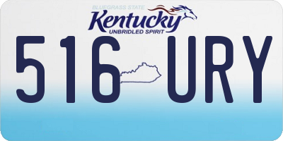 KY license plate 516URY