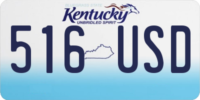KY license plate 516USD