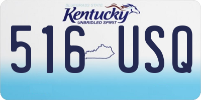 KY license plate 516USQ