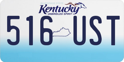 KY license plate 516UST