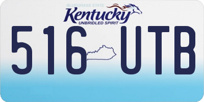 KY license plate 516UTB