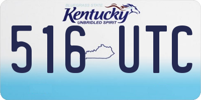 KY license plate 516UTC