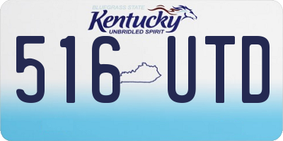 KY license plate 516UTD