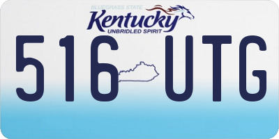 KY license plate 516UTG