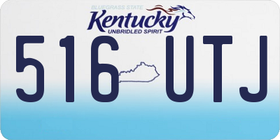 KY license plate 516UTJ