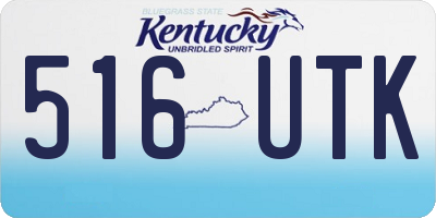 KY license plate 516UTK