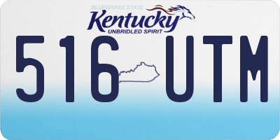 KY license plate 516UTM