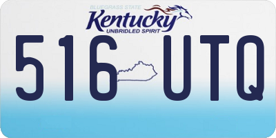 KY license plate 516UTQ