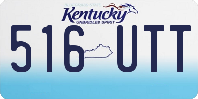 KY license plate 516UTT