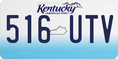 KY license plate 516UTV