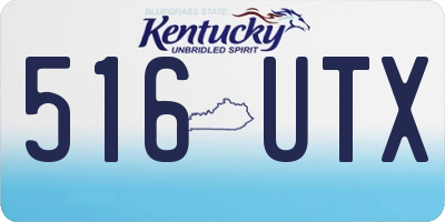 KY license plate 516UTX
