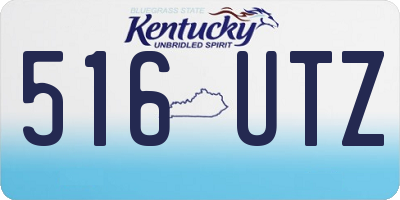 KY license plate 516UTZ