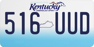 KY license plate 516UUD