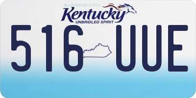 KY license plate 516UUE