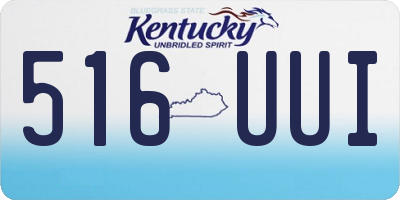 KY license plate 516UUI
