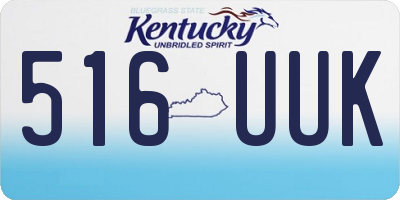 KY license plate 516UUK