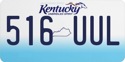 KY license plate 516UUL