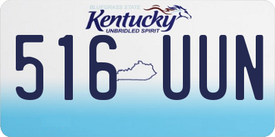 KY license plate 516UUN