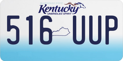 KY license plate 516UUP