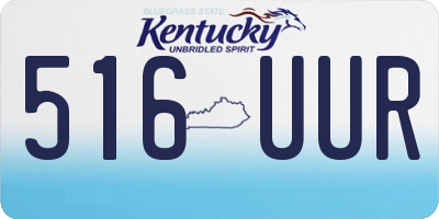 KY license plate 516UUR