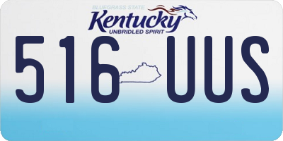 KY license plate 516UUS