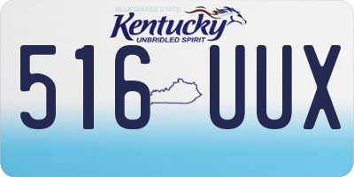 KY license plate 516UUX