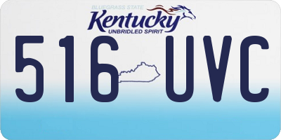 KY license plate 516UVC