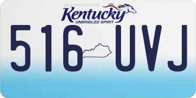 KY license plate 516UVJ