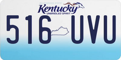 KY license plate 516UVU
