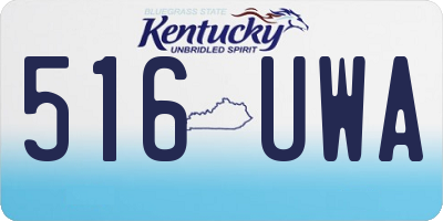 KY license plate 516UWA