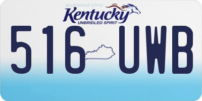 KY license plate 516UWB