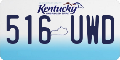 KY license plate 516UWD