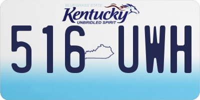 KY license plate 516UWH