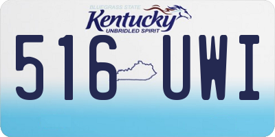 KY license plate 516UWI