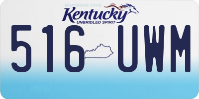 KY license plate 516UWM