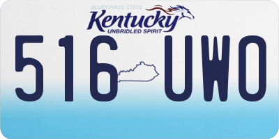 KY license plate 516UWO