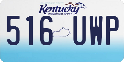 KY license plate 516UWP