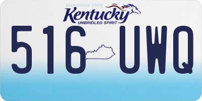 KY license plate 516UWQ
