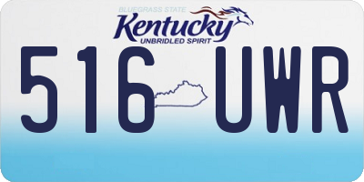 KY license plate 516UWR
