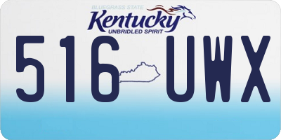 KY license plate 516UWX