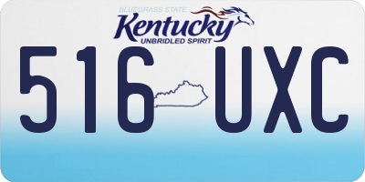 KY license plate 516UXC