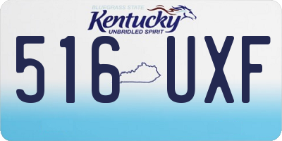 KY license plate 516UXF