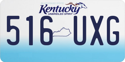 KY license plate 516UXG