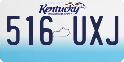 KY license plate 516UXJ